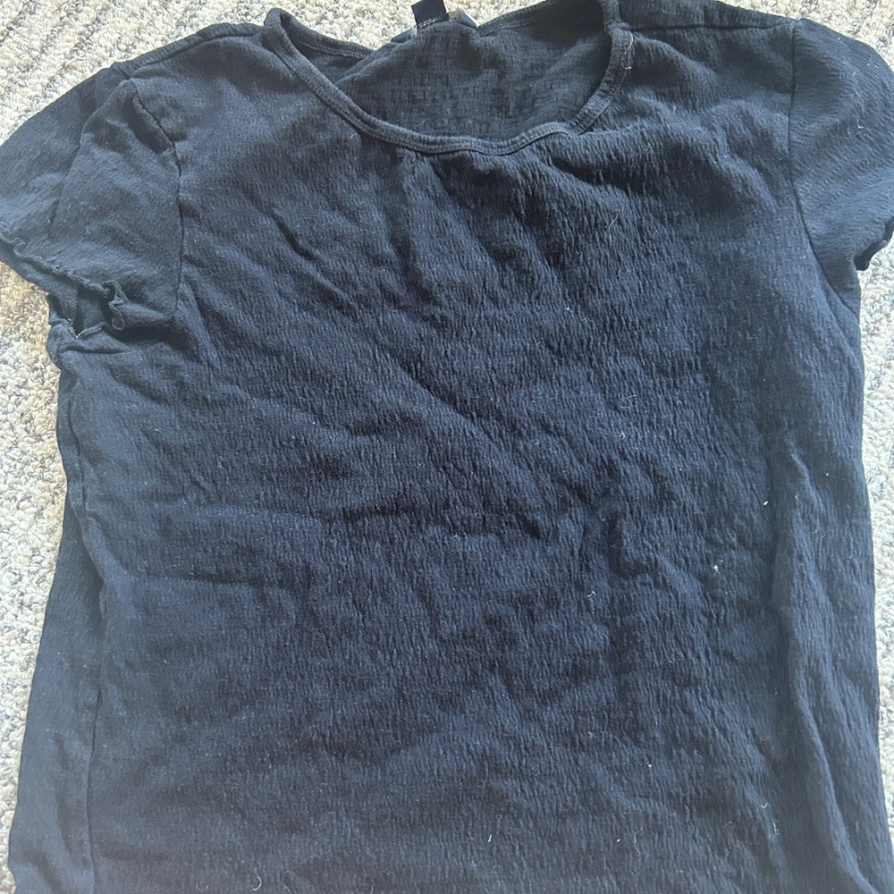 American Eagle texture top - black size M
